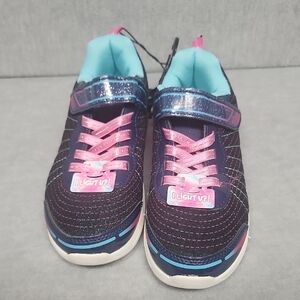 NWT Kids Size 3 Light-Up Sneakers with Pink and Blue Accents